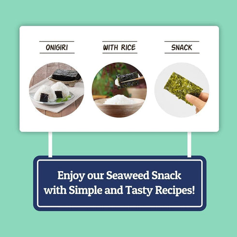 Organic DAECHUN Seaweed Snacks, 20 Pack, Original, Premium Product of Korea