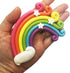 Rainbow Cake Topper Cupcake Pick - Wedding Birthday Party Favor Dessert Rainbow Design Cake Pick