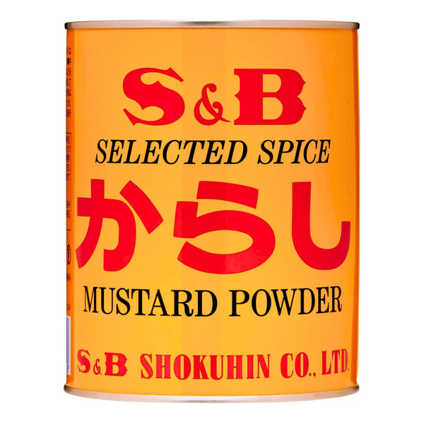 S&B SB Mustard Powder, Karasi, 14-Ounce Tin
