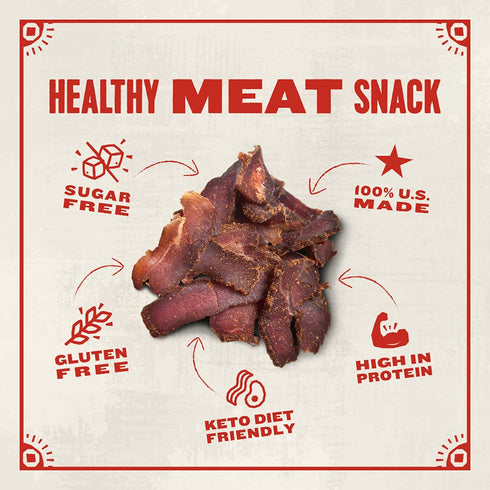 (2 oz, Pack 3) Whole30 Made by True Beef Sliced Bites Spicy Variety of - All Natural, Zero-Sugar True Jerky Biltong