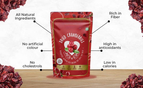 Generic (pack 1), -200 Cranberry Dry fruit of Healthy Snacks, Fiber Rich, Highly Nutritional, No Added Sugar gm