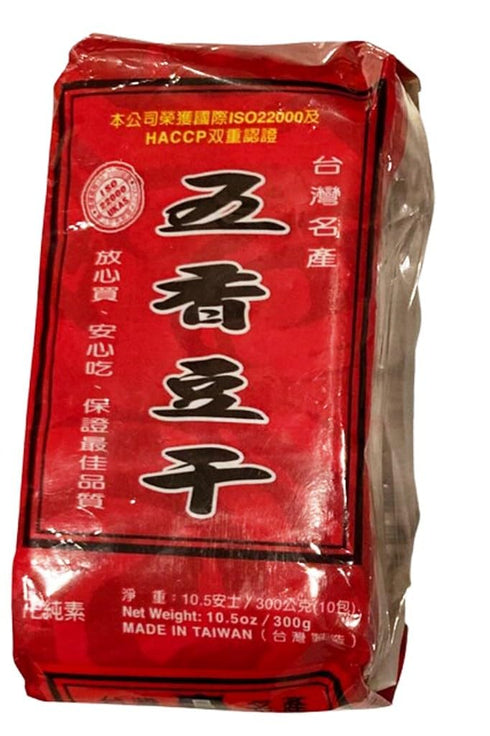 Generic Taiwanese Five- Spices dried bean curd 10.5 oz (300g) (10 Packs in