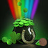 100 (100-Pack) Saint Patrick's Day Clover Shamrock Leprechaun Green Coins, Premium Belgian Nut-Free Candy, Kosher