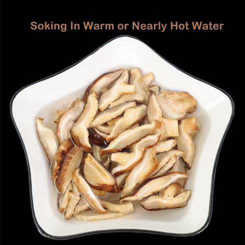 8 Oz Orsky Dried Shiitake Mushrooms Sliced, Dried Mushrooms for Cooking, Quick Rehydration, Smooth Taste, Fresh