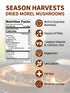 Season Harvests 2oz, Dried Morel Mushrooms Premium Gourmet Morels Fresh Flavor Morel Mushroom for Sauces, Stews