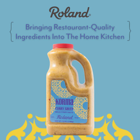 70 Pack 1 Roland Foods Korma Curry Sauce, Specialty Imported Food, Ounce