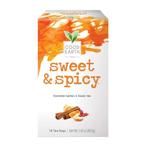 Good Earth Sweet & Spicy Herbal & Black Tea, 18 Count Tea