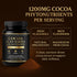WOVOEO 7.05 oz High-Flavanol Cocoa Powder Supplement Rich in Natural Cocoa Flavonoids & Epicatechin Blend, Vegan