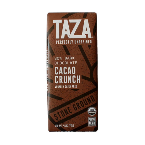 Pack 2.5 oz (4 count), Taza Chocolate Organic Seriously Good Dark Chocolate Bar Variety Bundle, Vegan