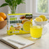 Generic 20 12.70 oz Ginger Tea Lemon Honey Flavor Instant Sachets - Natural Soothing Tart Zesty Citrusy Taste
