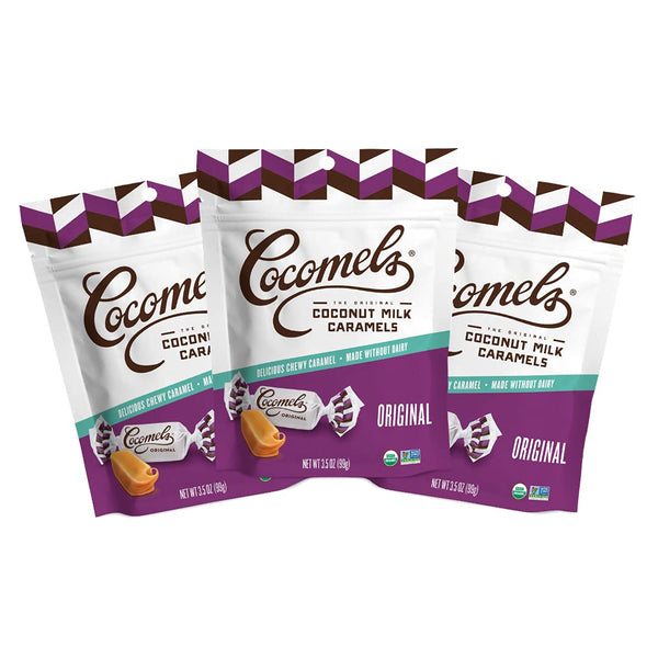 Cocomels Original Coconut Milk Caramels, 3.5 oz, 3 Pack, Dairy Free, Vegan,