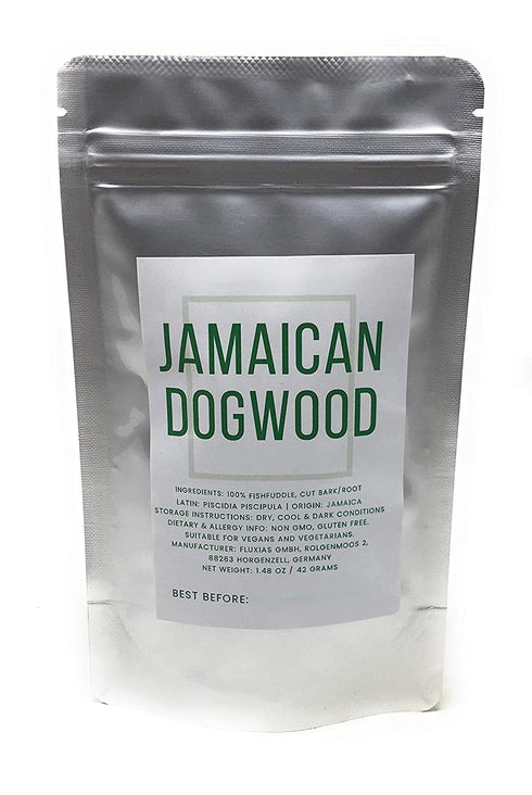 1.48 Oz 42 Jamaican Dogwood - Dried, Cut & Natural Fishfuddle (Bark/Root) - Piscidia Piscipula from Jamaica - Net