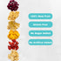 12 Packs 1 Oz, 100% Juju-Oops Freeze-Dried Mixed Fruit Bulk | Crunchy Healthy Snacks for Family, Holiday Gifts Box
