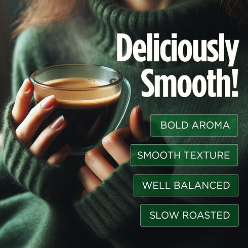 20 52 VitaCup Perfect Low Acid Coffee Ground, USDA Organic & Fair Trade, Mycotoxin Free, Dark Roast Guatemala Single