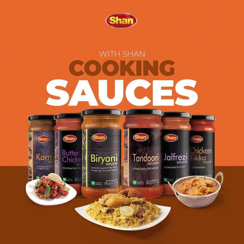 12.3oz (350g) Simmer Shan Butter Chicken Sauce | Rich & Creamy Indian Curry Sauce | Easy Butter Chicken Cooking Sauce |