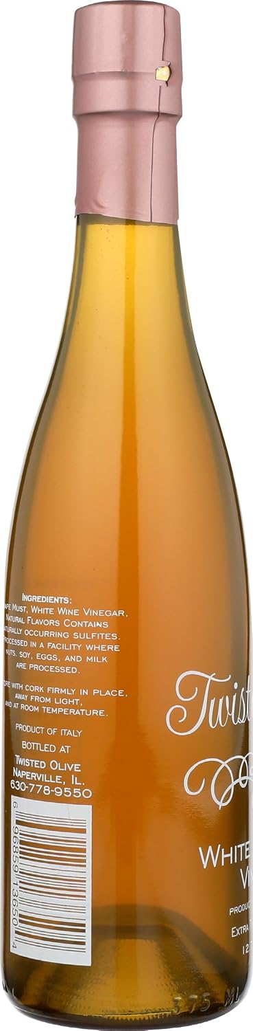 12.7 OZ TWISTED OLIVE IMPORTS Peach Infused White Balsamic Vinegar