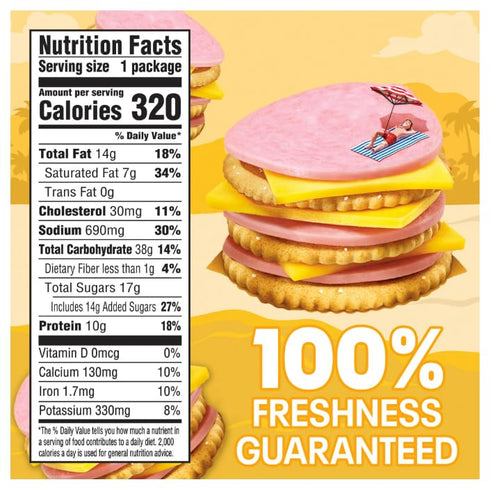 Pack, 4 Lunchables Turkey/American & Ham/American Cracker Stackers Variety pk