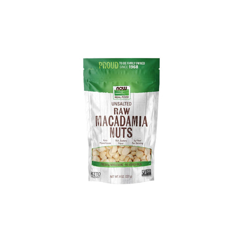 NOW Foods, Raw Macadamia Nuts, Unsalted, Good Source of Fiber, Non-GMO Project