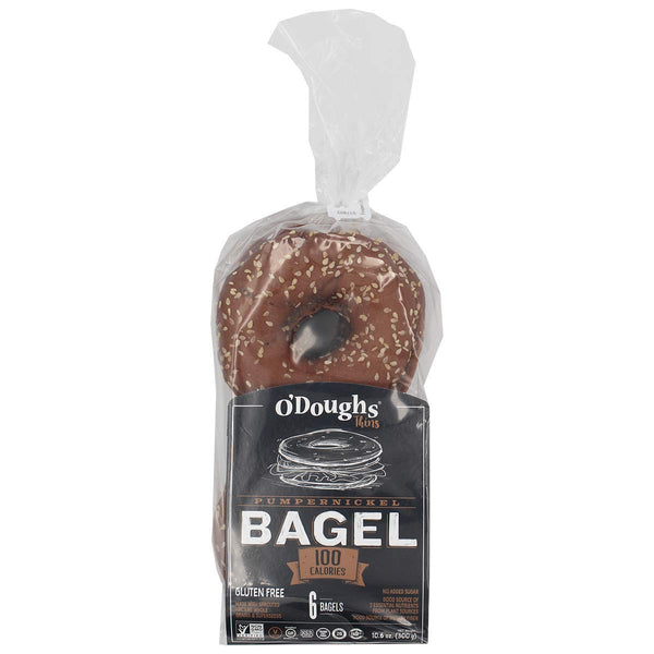O'Doughs Thins - Pumpernickel Bagels10.6 oz | Presliced | Good Source of