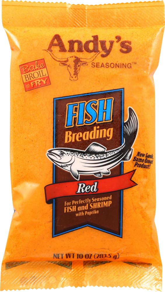 Andy's Fish Breading, Red, 10 Ounces (Pack of 3)