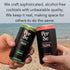 Pack 6 Pack Canned Alcohol Free Mocktail Variety of Hibiscus Margarita, Mojito, and Paloma - Premium All Natural Craft