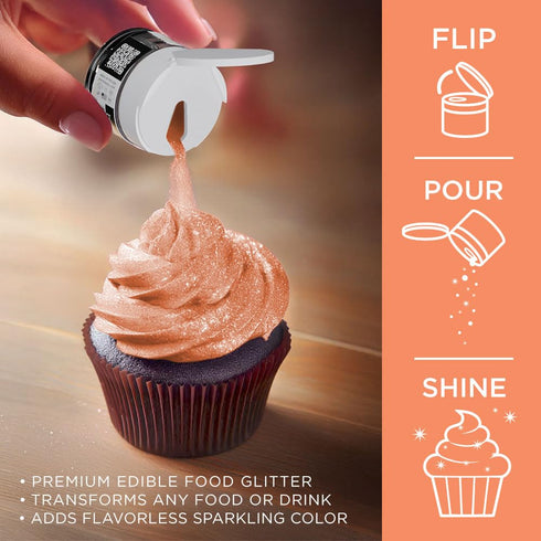 Bakell - Creamsicle Orange Tinker Dust (5g, 1x Jar) - Edible Glitter for Food, Desserts, and Beverages!