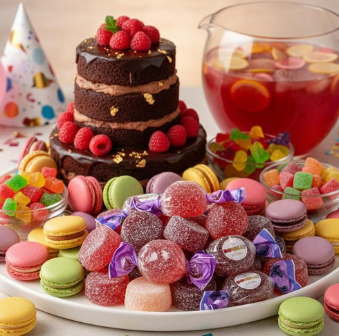 3 SweetGourmet Forest Berries Bonelle Jellies, Soft Fruit Jelly Candy, Blackberry Gooseberry Blueberry Raspberry