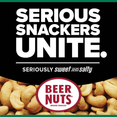 12 oz. BEER NUTS Cashews | Can - Sweet and Salty