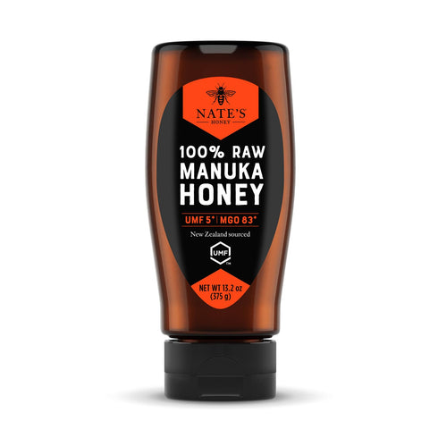 Nate's Raw Manuka Honey New Zealand MGO 83+ | UMF Certified 5+
