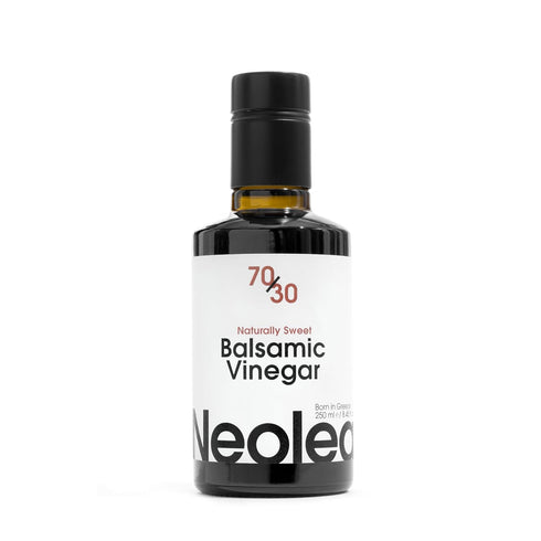 Set 250 ML 250 ML 70/30 Neolea EVOO and Dark Balsamic Vinegar Gift | EVOO Extracted From Koroneiki Olives Hand Picked