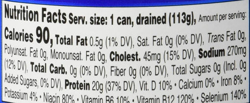 25% 5 Oz 5 Oz (Pack 2) StarKist Less Sodium Chunk Light Tuna In Water, Can