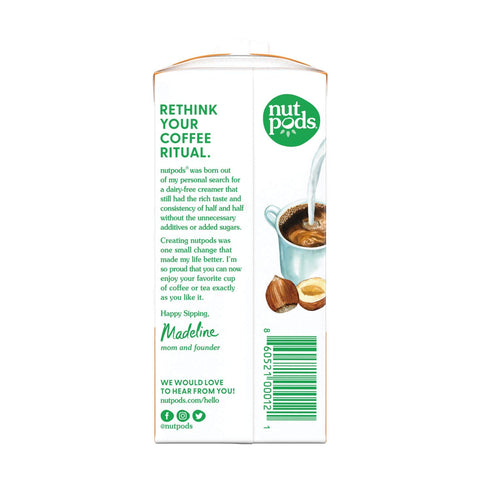 6-Pack), Whole30, nutpods Hazelnut, Unsweetened Dairy-Free Creamer, Made from Almonds and Coconuts, Gluten Free