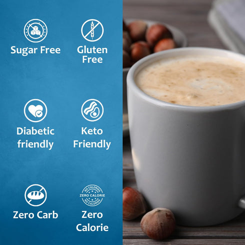 25.4 oz 0 Syruvia Sugar-Free Hazelnut & Sugar-Free Pistachio Syrup - fl Premium Coffee Flavoring Syrup. Calories