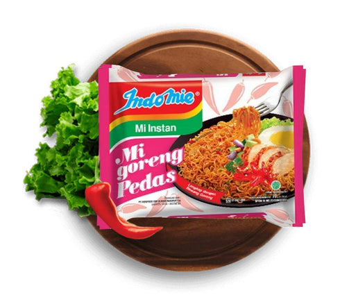 Indomie 10 Count (Pack 1) Foods Mi Goreng Instant Noodles, Halal Certified, Hot & Spicy Flavor