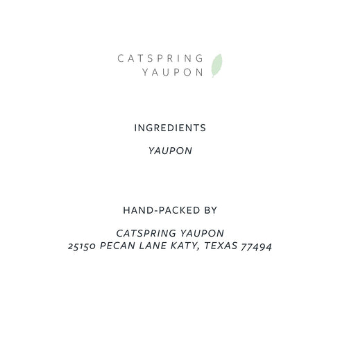 CatSpring Yaupon Lost Maples Medium Yaupon Box of Loose Leaf Yaupon, Naturally Caffeinated, 2-Ounce