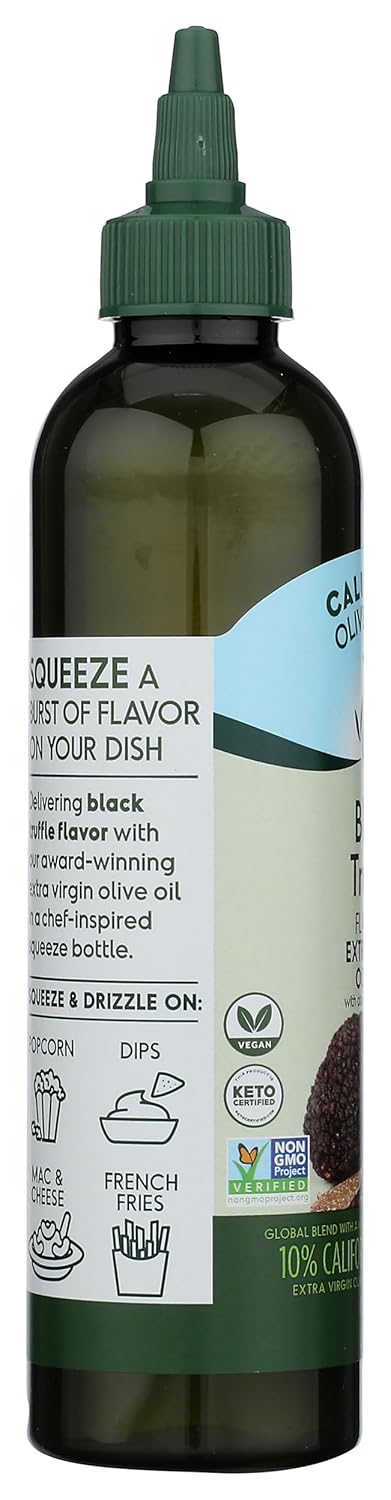 8.5 CALIFORNIA OLIVE RANCH Black Truffle Extra Virgin Olive Oil Chefs Bottle, FZ