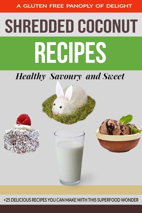 2 lbs, (2 pack 1 lb) Organic Shredded Coconut Unsweetened, Fine Shred, Great for Coconut Milk, Keto and Paleo Treats