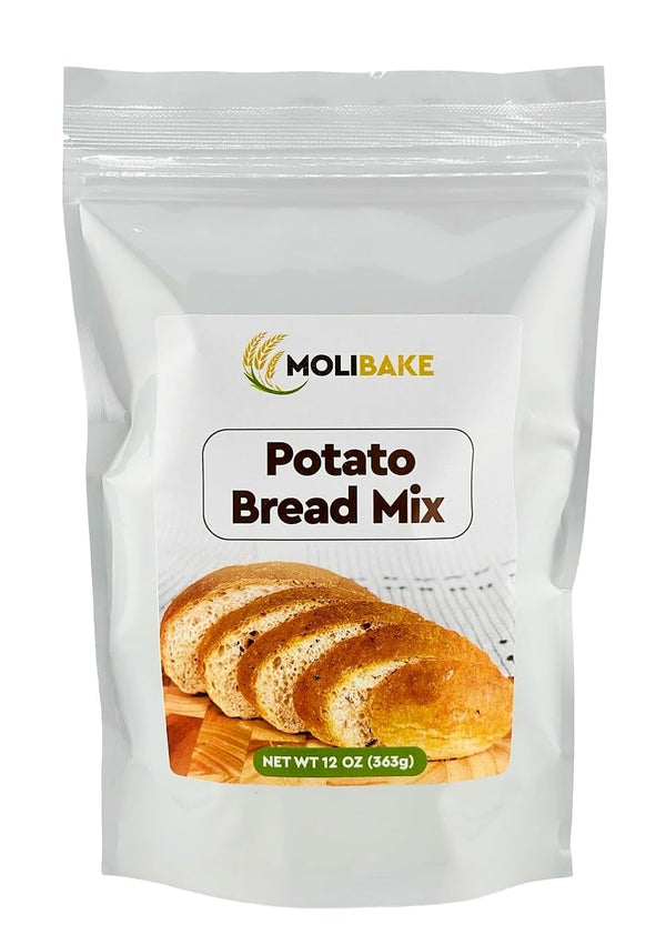 Molibake Potato Bread Mix - All-Natural Baking Mix for Bread Machine and