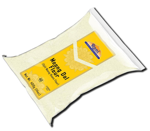 14oz (400g) Rani Moong Flour (Mung Bean Flour, Green Gram Flour) ~ All Natural | Vegan | Gluten Friendly | NON-GMO |