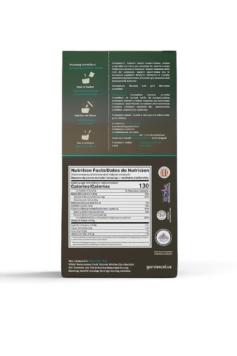 Generic 15 30g Excel Creal Spirulina Oatmeal Sachets Instant Oat & Blend with Ganoderma Single-Serve Cups FiberRich