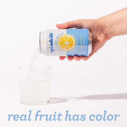 12 oz, (pack 8) Spindrift, Sparkling Water, Lemon