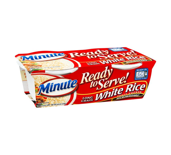 Minute Rice Minute Ready to Serve Long Grain White Rice 2 - 4.4 oz