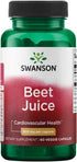 Swanson Made with Organic Beet Juice Freeze Dried 500 Milligrams 60 Veg