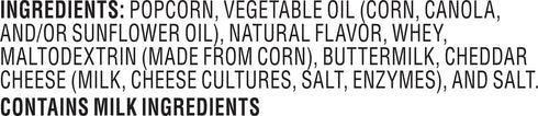 0.625 10 Frito-Lay Smartfood Popcorn White Cheddar, Ounce, Ct