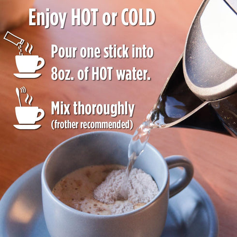 Packets, 16 Maud's Dark Hot Chocolate Instant ct, Instant Hot or Iced Chocolate - Just add water