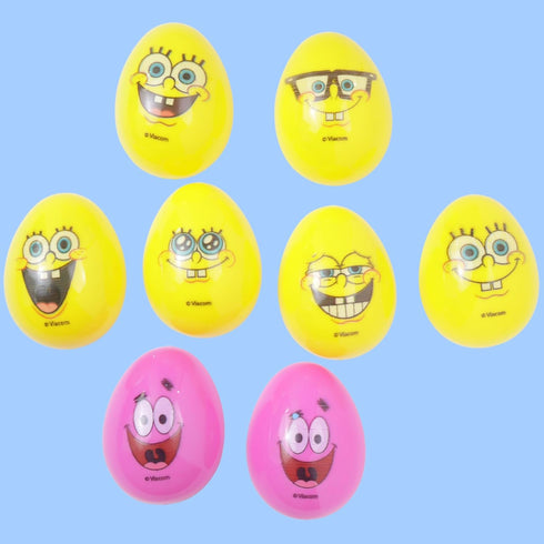 2.47 14 Count Galerie SpongeBob SquarePants Candy Filled Easter Eggs, Assorted Hard Candies Inside, Egg Hunt