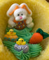 Generic Easter Sugar Egg Yellow, Rose & Ladybug by Schoene Schaetze