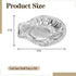 Ntwoiee 250 3.9 3.7 Pcs Aluminum Foil Clam Shells, x Disposable Food Shell Pans Grillable Oyster Shells Baking Dish Pie