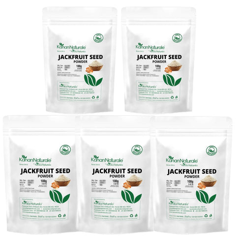 Kanan Naturale Jackfruit Seed Powder 500gm (100gm x 5 Packs)