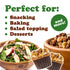6 Food to Live Dry Roasted Walnut Pieces with Himalayan Salt, Ounces Oven Toasted, Lightly Salted, No Oil Added